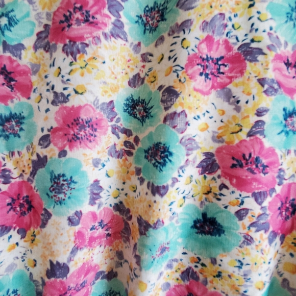 Vintage Soft satin floral cropped light jacket with tie front - Picture 3 of 5